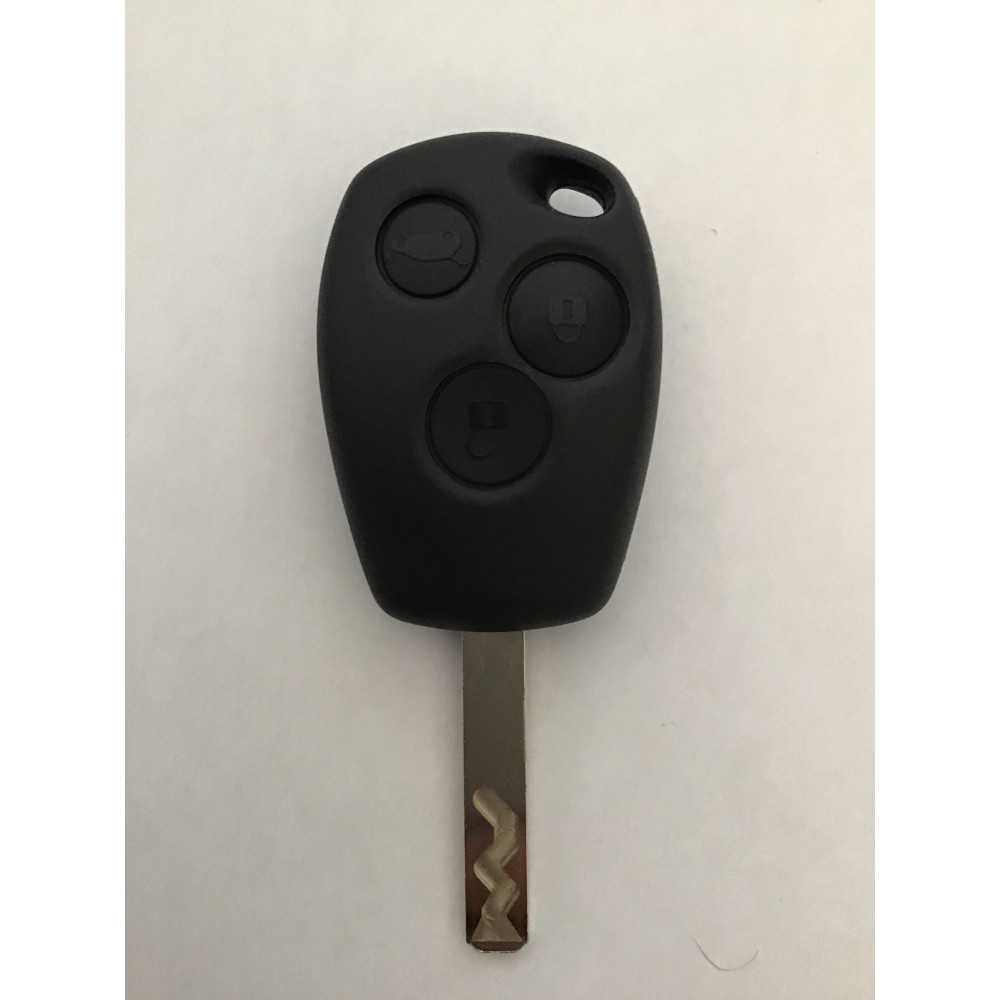 Clé De Voiture Vierge à Programmer Pour Renault Clio 3, Kangoo, Modus, Master, Trafic (2004-2016) - 3 Boutons, Circuit Imprimé Et Transpondeur Inclus