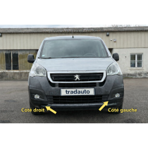 Cache pour pare choc avant peugeot partner citroen berlingo