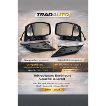 Retroviseur droit passager gauche conducteur master 3 movano nv400