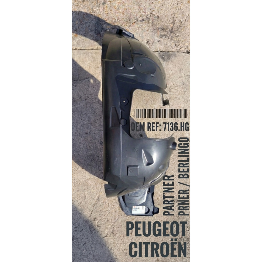 Pare-boue Passage de roue avant droit Citroën Berlingo 2 Peugeot Partner 2