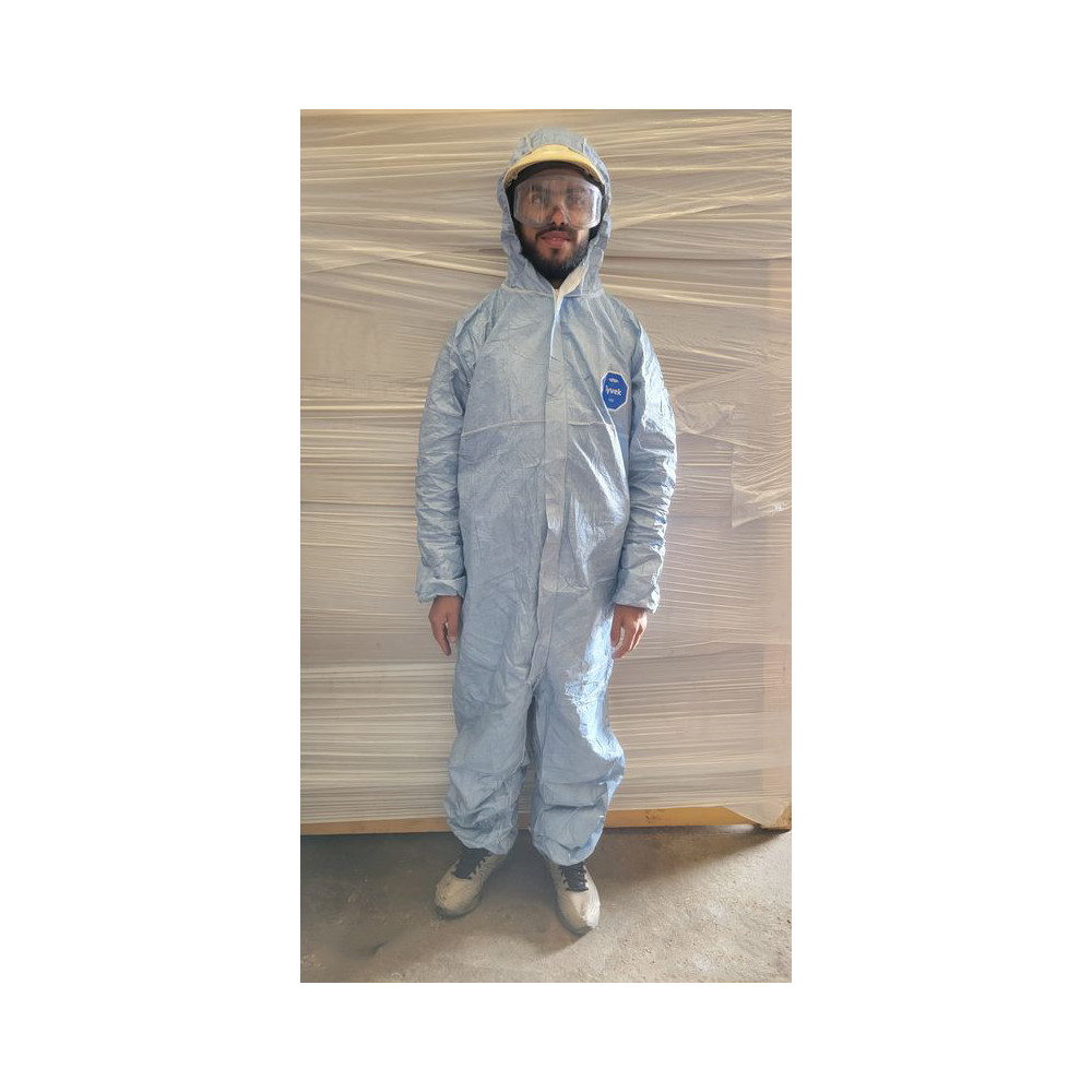 20 Combinaisons jetables capuche tyvek 500 xpert blue